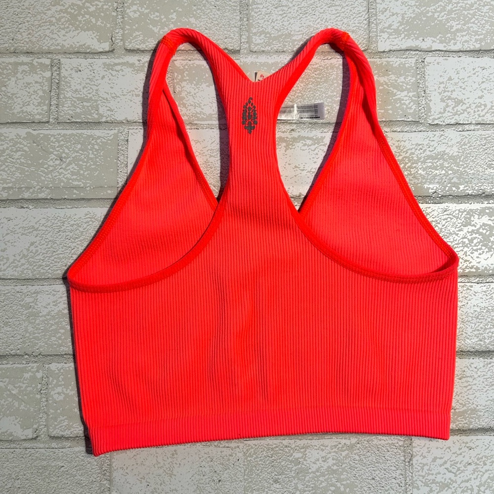 Free People Neon Ribbed Racerback Bra/Top - Picture 2 of 5